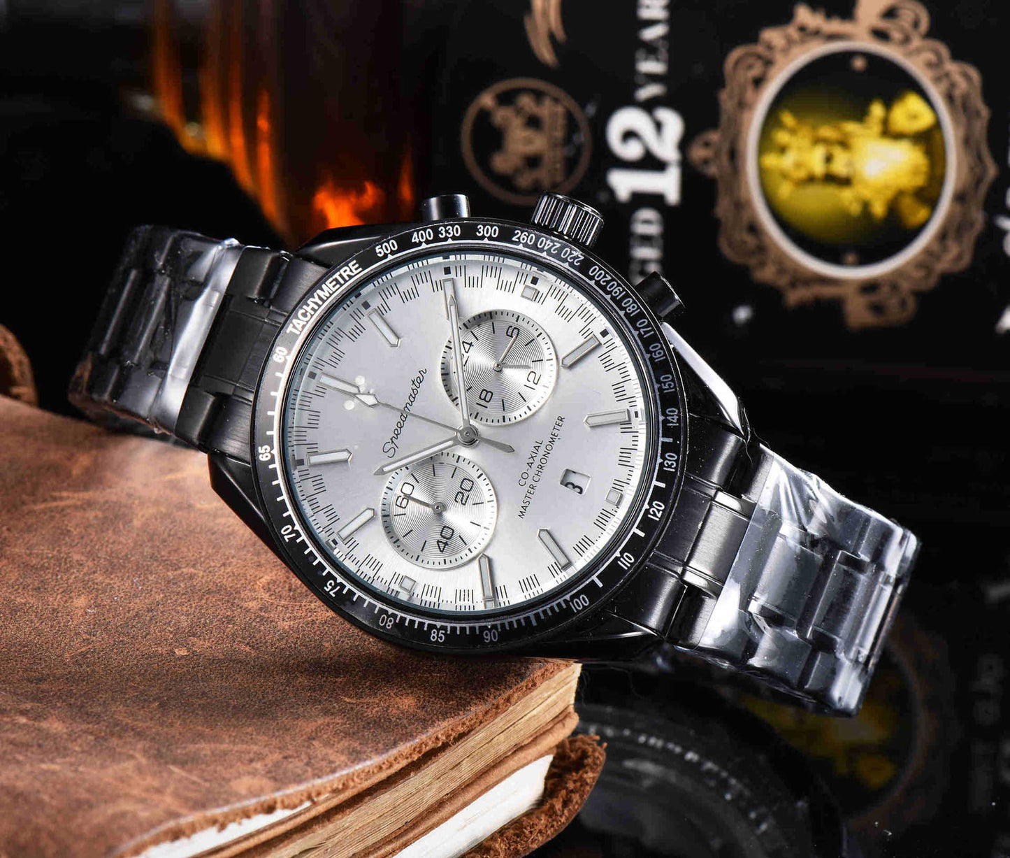 New Men's Steel Band Business Quartz Watch