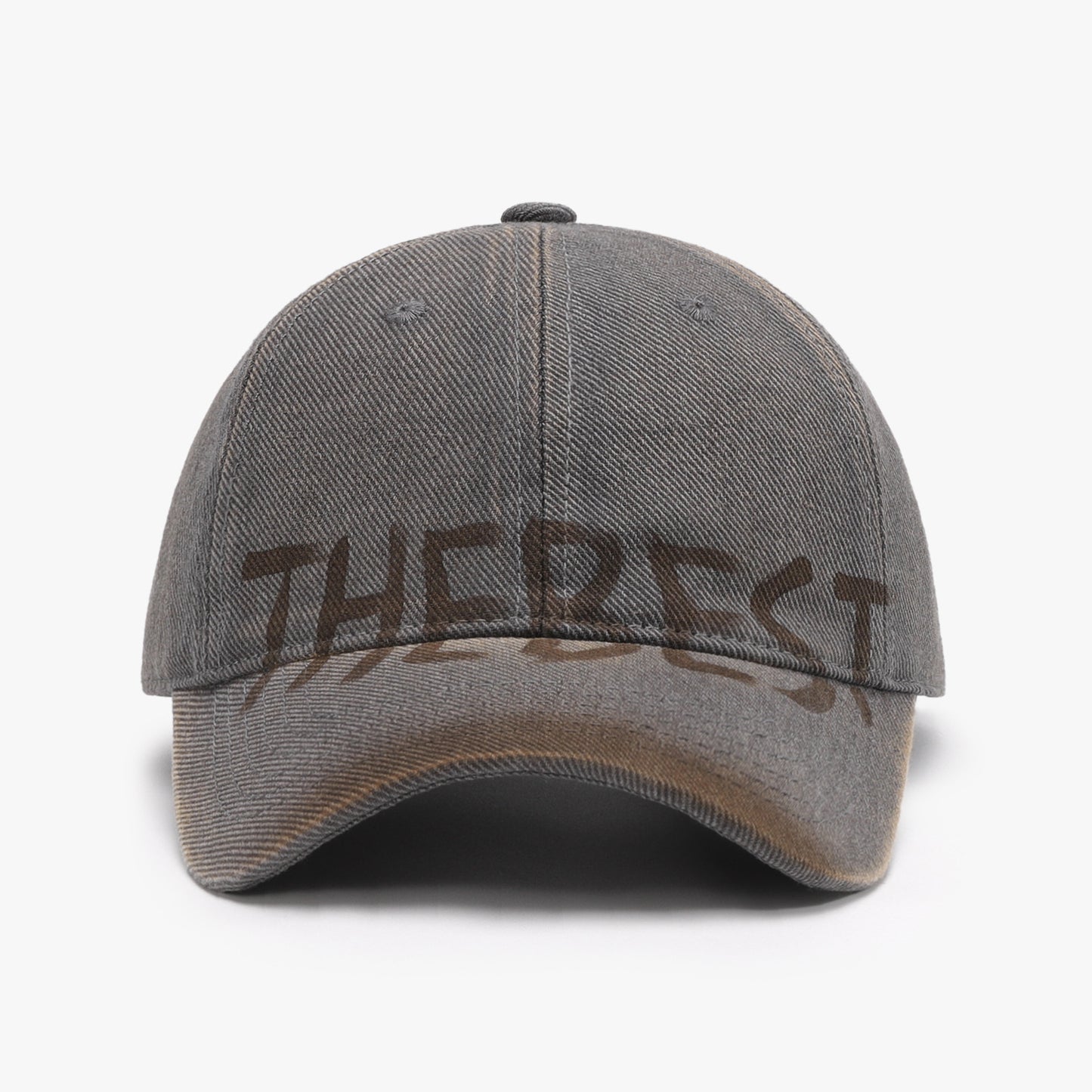 Letter Graffiti Baseball Cap Curved Brim Soft Top Cotton Blend Adjustable Snapback Hat