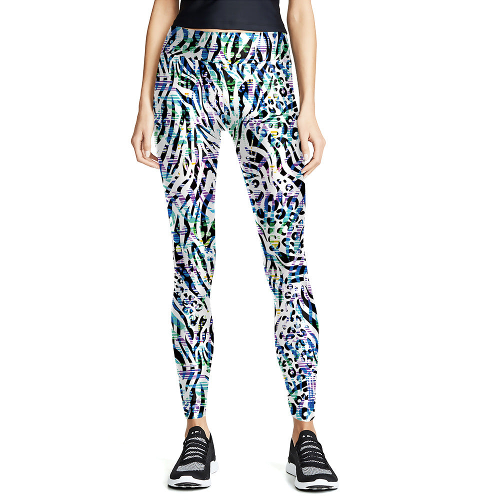 Colorful Digital Printing Sports Yoga Fitness Pants