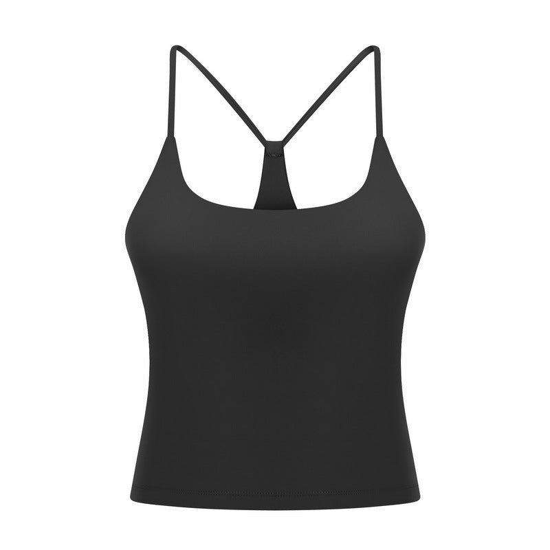 Simple Camisole Sports Abdominal Exercising Band Chest Pad Beauty Back Yoga Vest