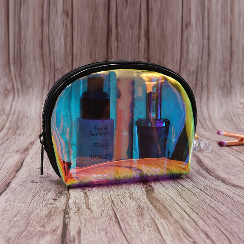 Symphony Laser Semicircle Travel Storage Cosmetic Bag