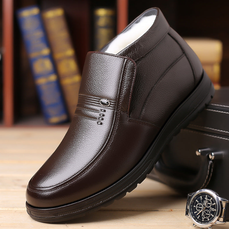 Winter high-tops and velvet men's shoes