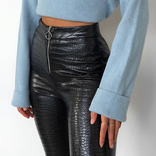 Pure color all-match pants