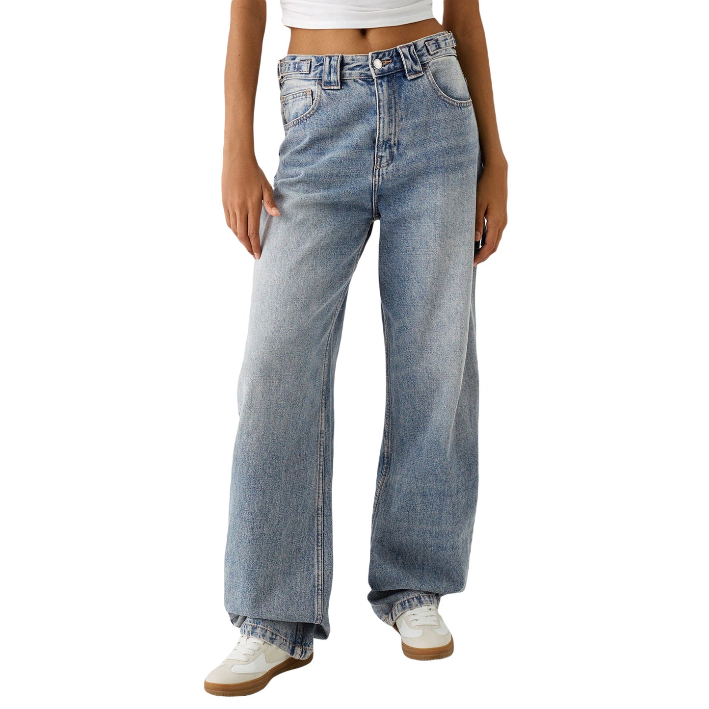 Løse og Personlige Wide-leg Jeans til Kvinder