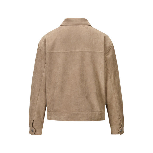 Thickened Zipper Big Pocket Jacket Coat