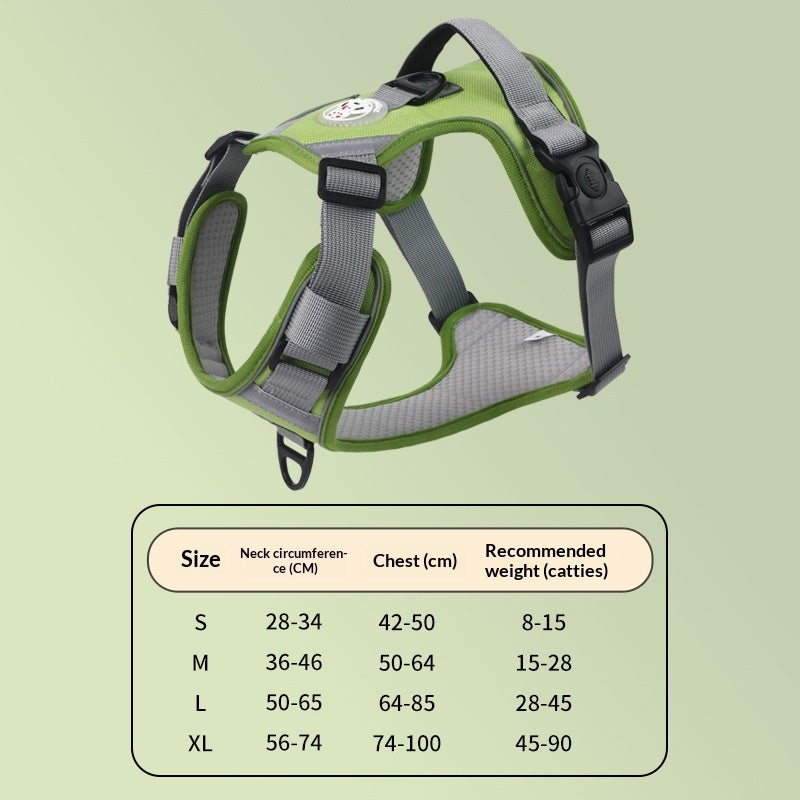 Large Dog Chest Harness Leash Portable
