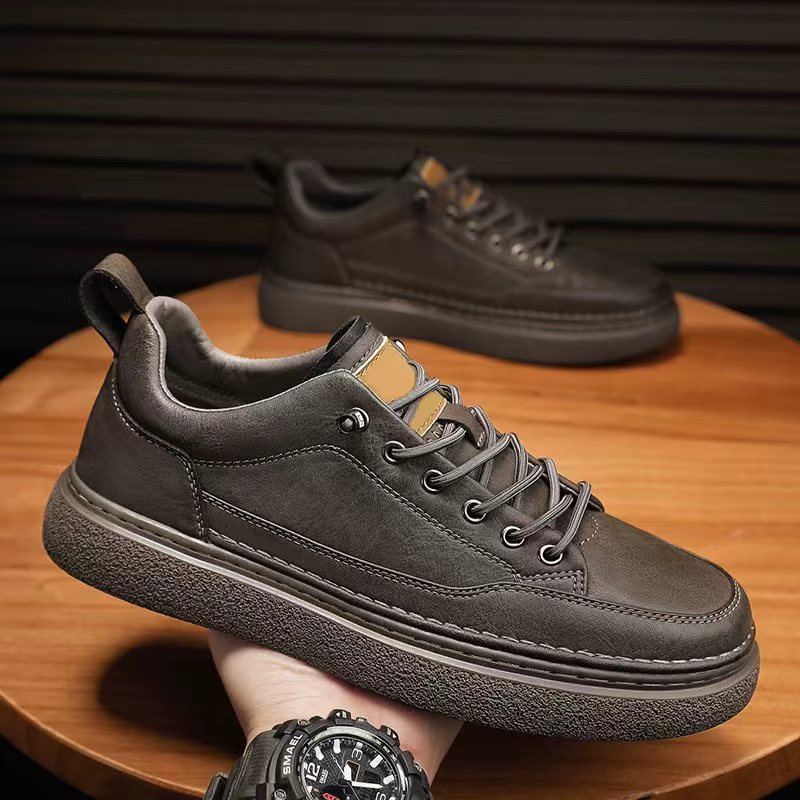 Water-resistant Non-slip Black Casual Business Sneakers