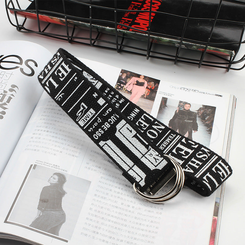 Student canvas belt