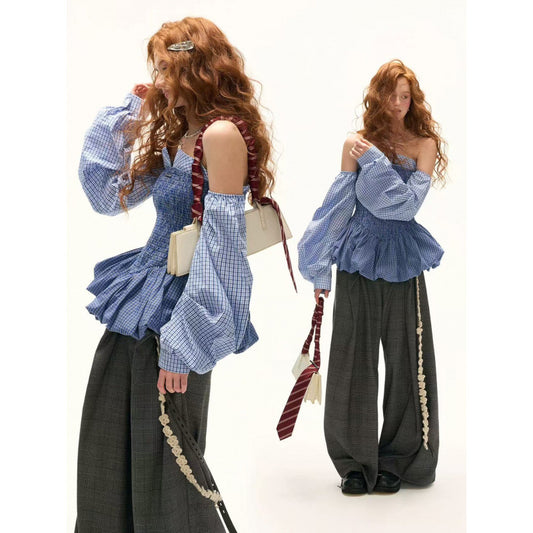 New Striped Ruched Tube-top Patchwork Dress