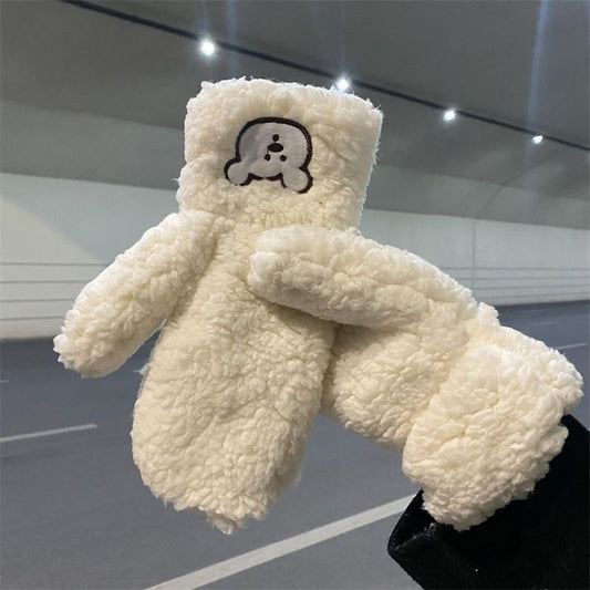 Cartoon Thickened Warm And Cold Gloves
