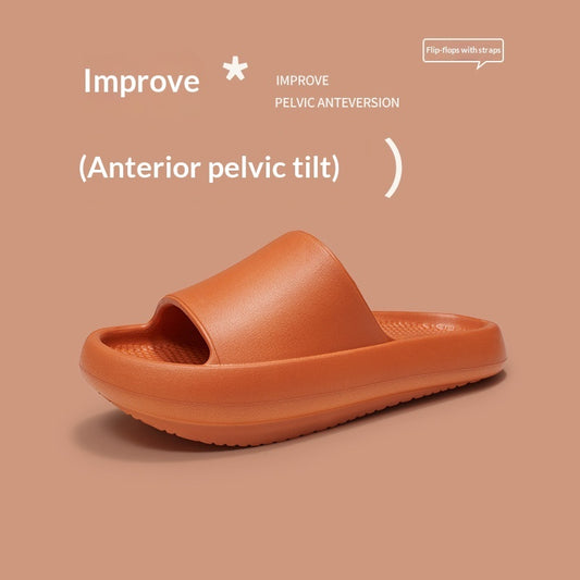 Ergonomic Low-heel Shoes For Correcting Anterior Pelvic Tilt Front-high Back-low Slippers