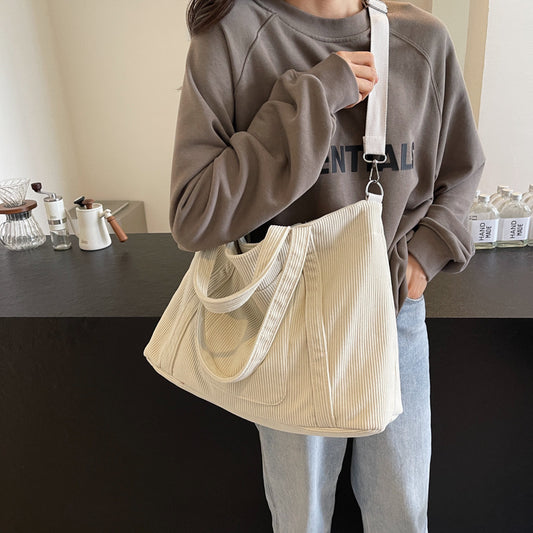 Fashion Personality Large Capacity Corduroy Bag Women