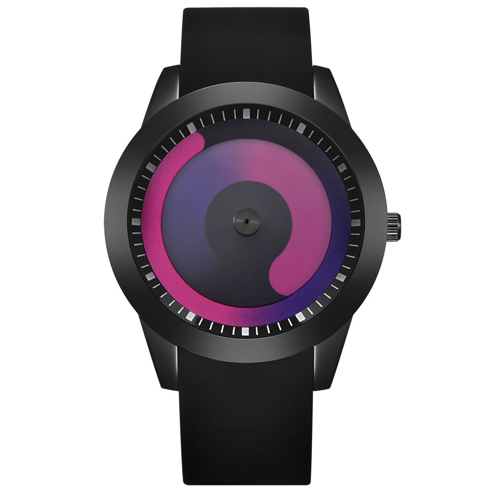 Second Dial Rubber Strap Quartz Watch