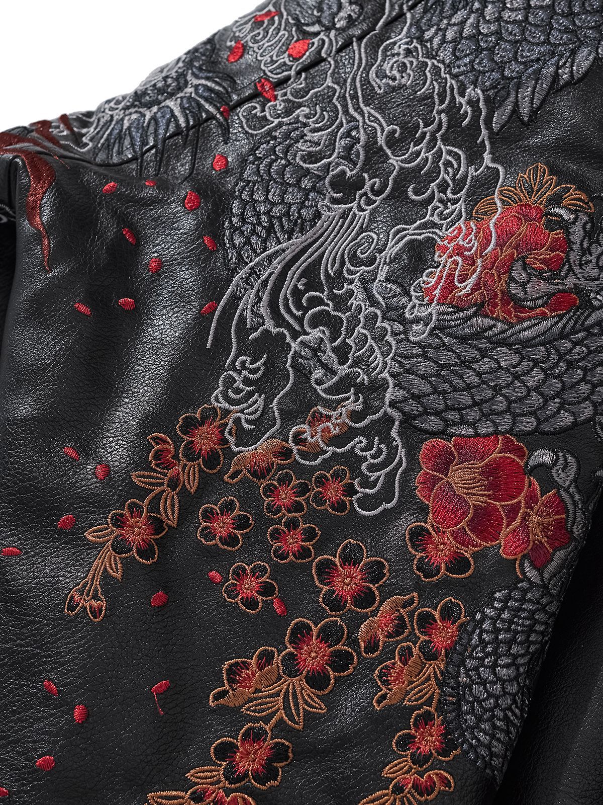 Thickened Cotton Padded Jacket With A Trendy Chinese Dragon Embroidery Design