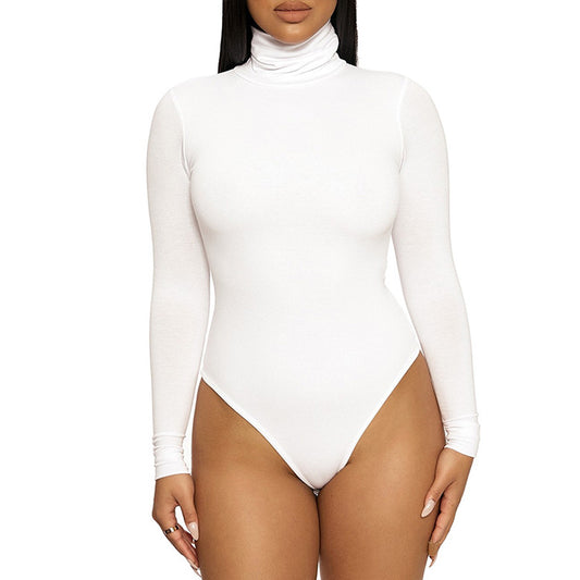 Base Base Women's Turtleneck Long Sleeve Slim Fit Jumpsuit