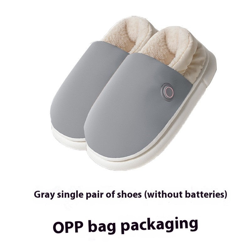 New Women's USB Heating Down Slippers