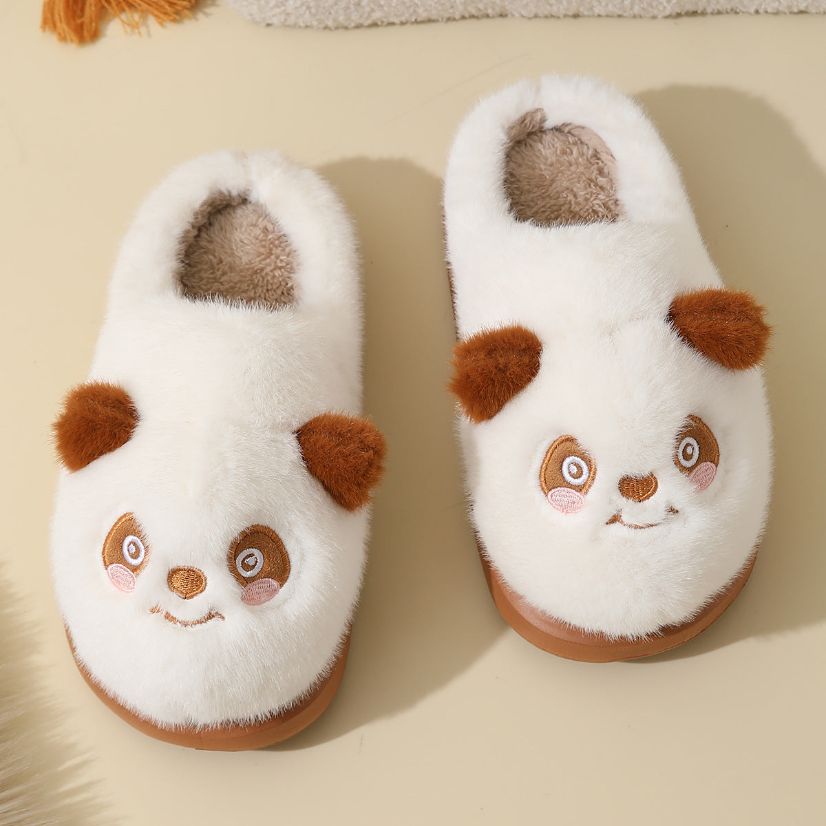 Cartoon Cotton Slippers For Autumn And Winter Home And Indoor Use