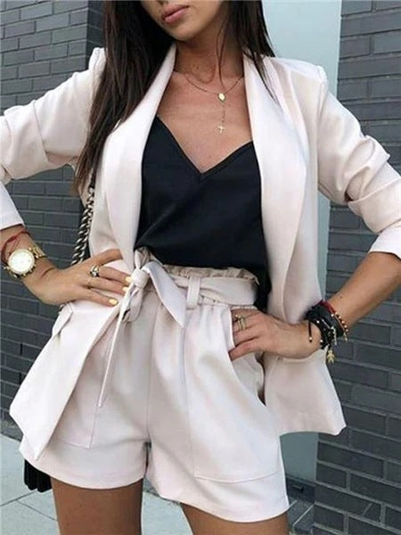 Temperament Women's Fashion Casual Lapel Cardigan