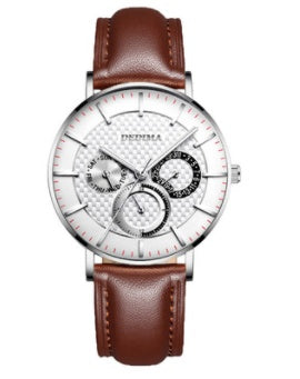 Three-eye Six-hand Multi-function Steel Strap Watch