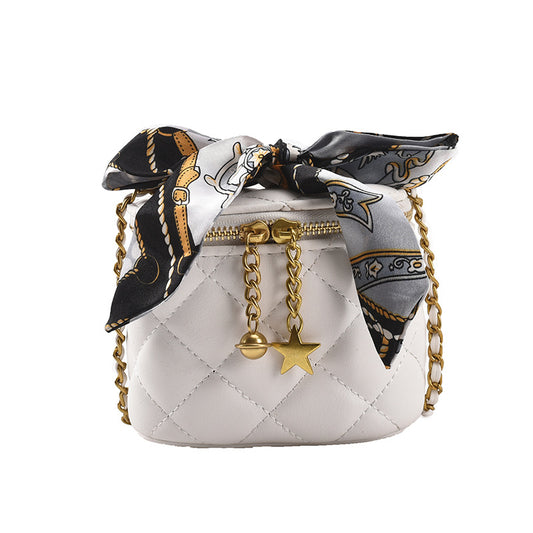 Mini Embroidery Thread Box Bag Chain Shoulder Bag Messenger Bag