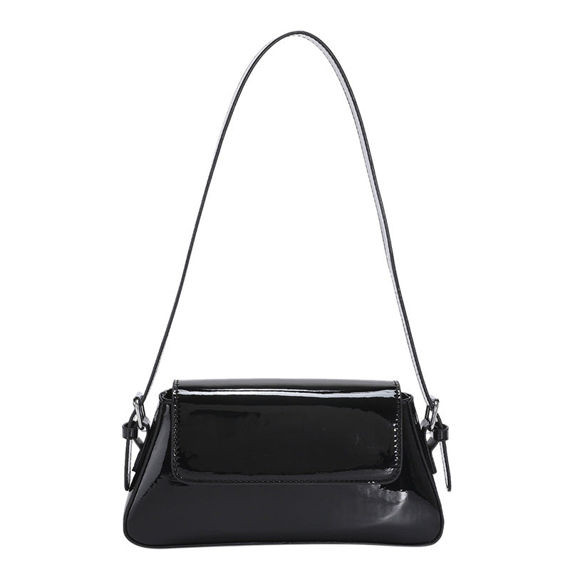 Women's Fashion Patent Leather Glossy Single Shoulder Crossbody Bag