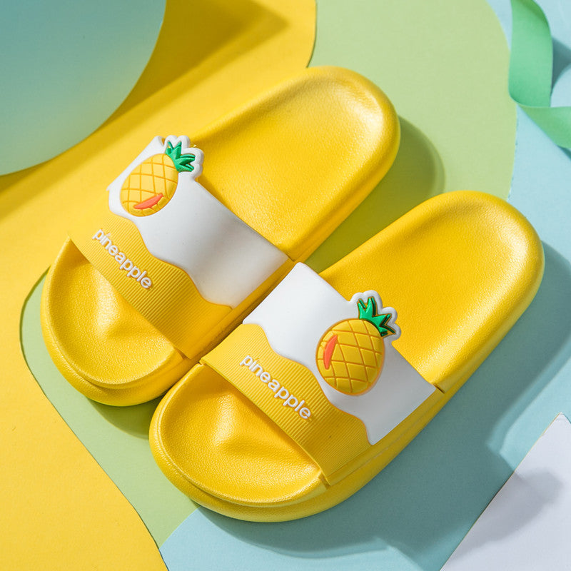 Cute cartoon fruit children slippers