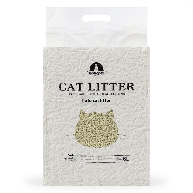 Green Tea Flavour Biodegradable Plant Cat Litter