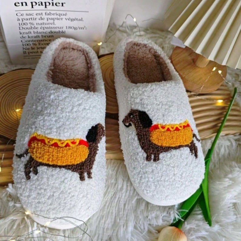 Home Warm Winter Cotton Slippers Thick Non-slip