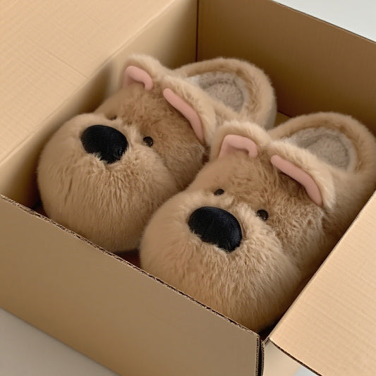 Cartoon West Highland Terrier Home Cotton Slippers