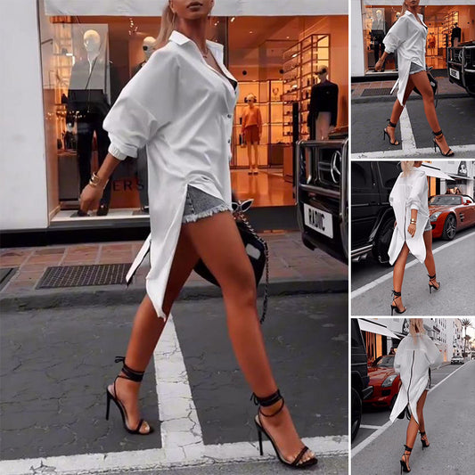 Solid Color Fashion All-match Long Sleeve