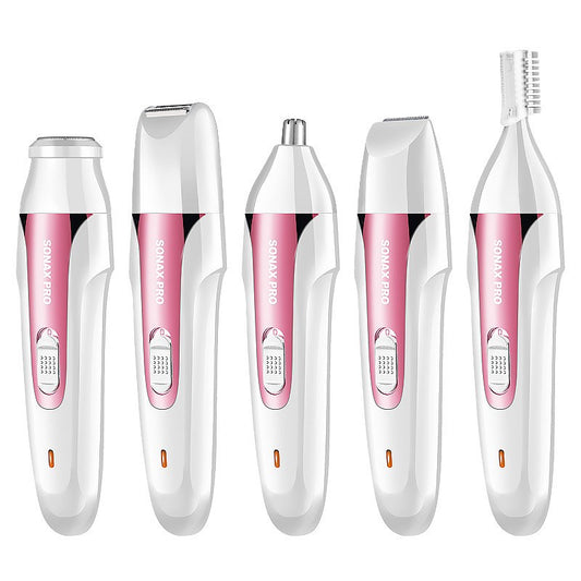 Multifunctional water washing and hair shaving machine