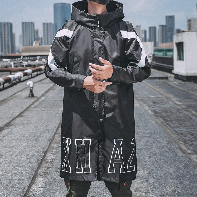 Tiantaifeng original large size men's autumn long windbreaker