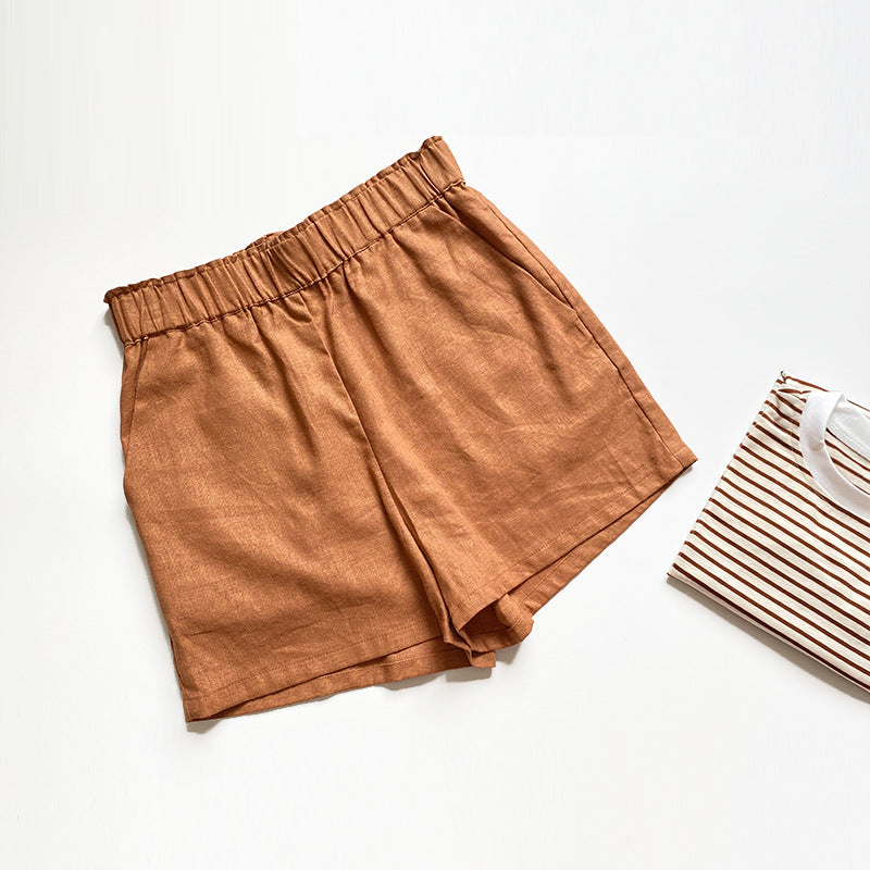 European And American New Linen-cotton Wide Leg Pants