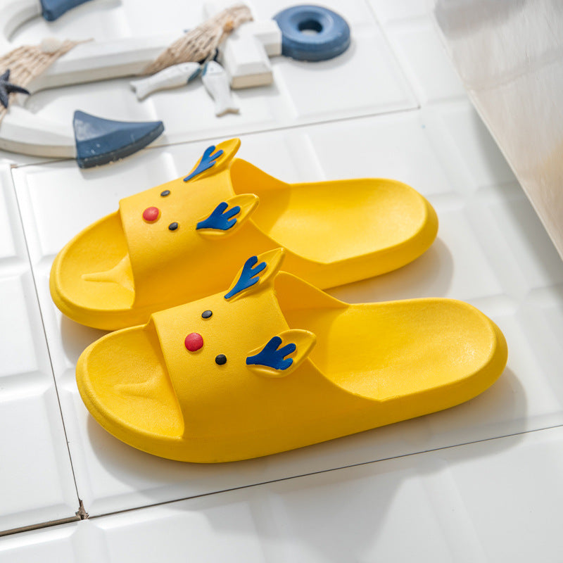 Non-slip Thick-soled Soft Cute Girl Cute Cartoon Baotou Rabbit Slippers
