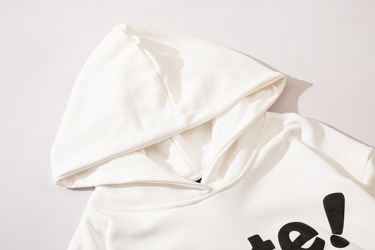 Hip Hop Tegneserie Skumprint Retro High Street Hættetrøje
