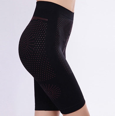 Manufacturers wholesale far-infrared dispensing magnetic therapy body shaping pants, anti-light seamless hips, abdomen body, waist pants