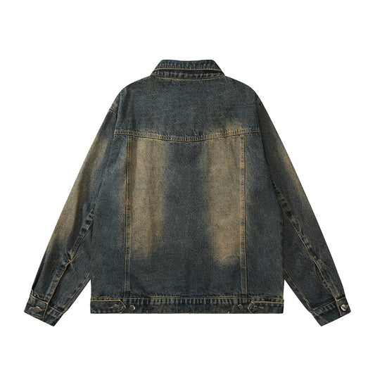 Men's High Street Design Sense Niche Personality Patchwork Jacket