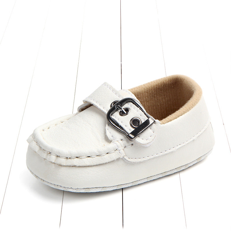 Baby Soft Bottom Toddler Shoes Iron Button Peas Shoes