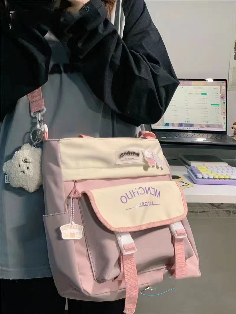 Versatile Preppy Large Capacity Also Works As A Shoulder Bag