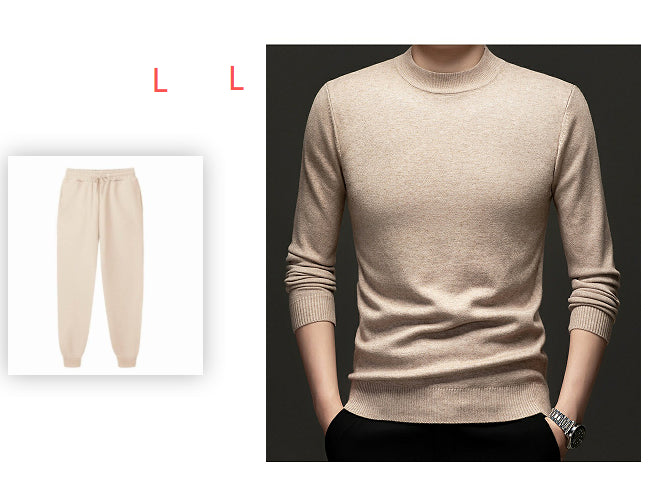 Thick Warm Sweater Half Turtleneck Simple All-matching Base