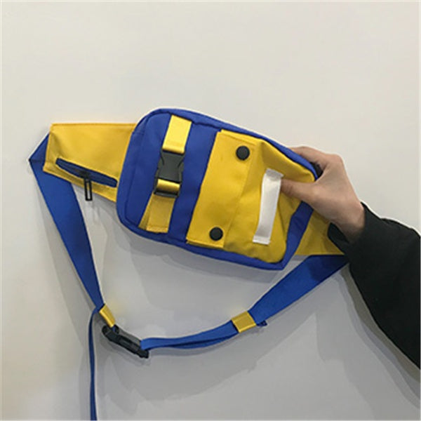 Contrast chest bag female