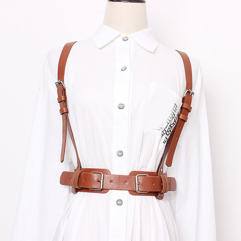 Girdle waistband women's decorative denim skirt shirt high waist thin belt