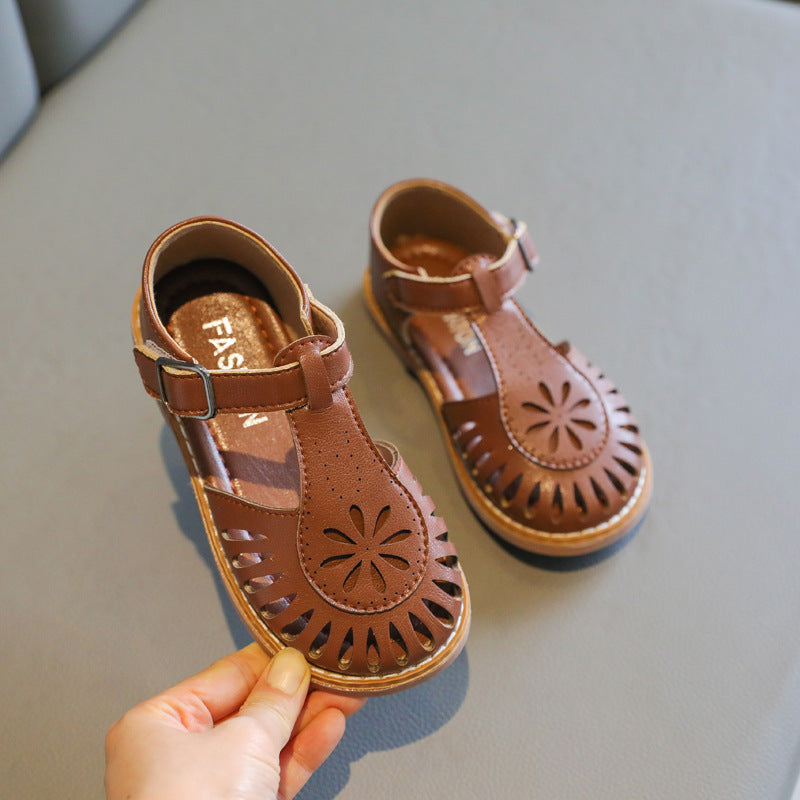 Children's Cutout British Soft Sole Sandals