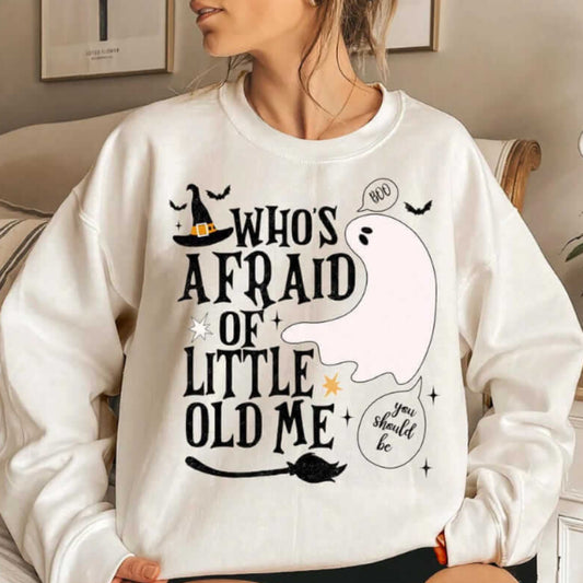 Kreativ sød sweater med runde hals og bogstavprint