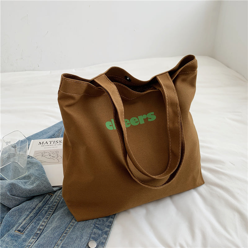 Japanese Lazy Style Large Capacity Carrying Canvas Shoulder Bag