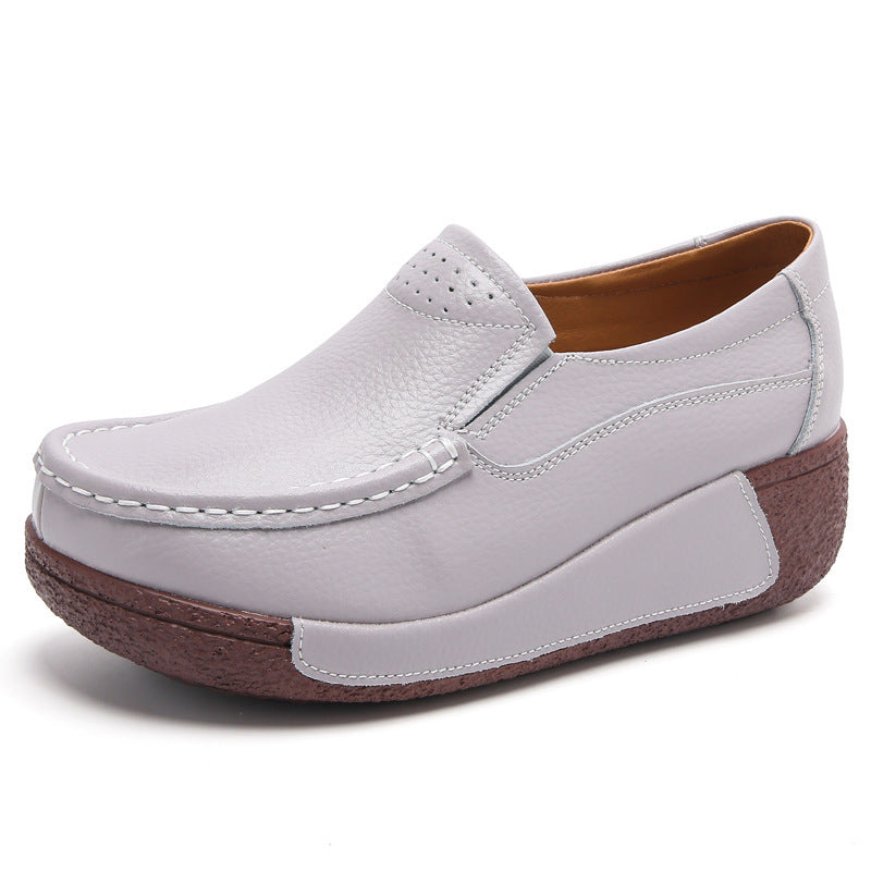 Women's Platform Muffin Wedge Casual Shoes