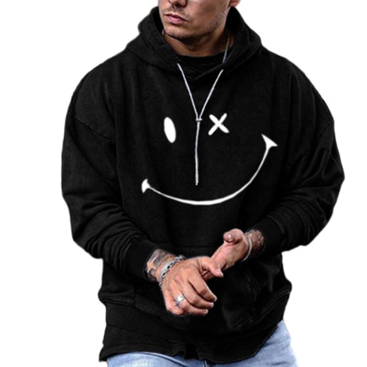 Hoodie Men's Sports Loose PrintLong