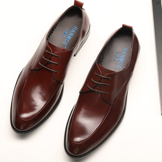Formal Leather Shoes British Pointed Business