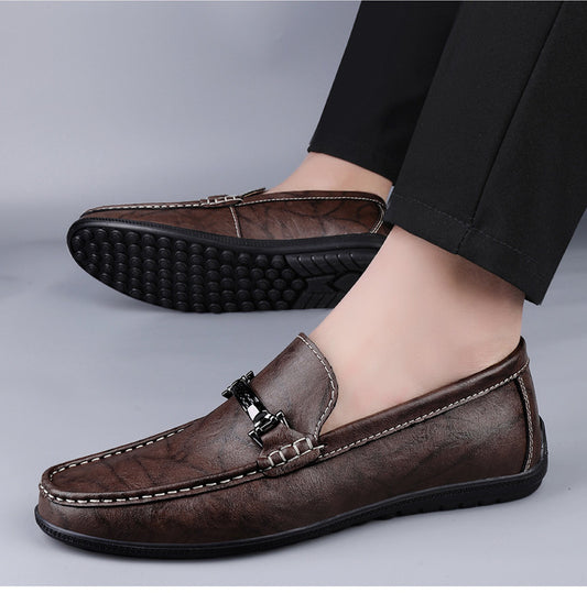 Men's Plus Size Genuine Leather Breathable Shoes