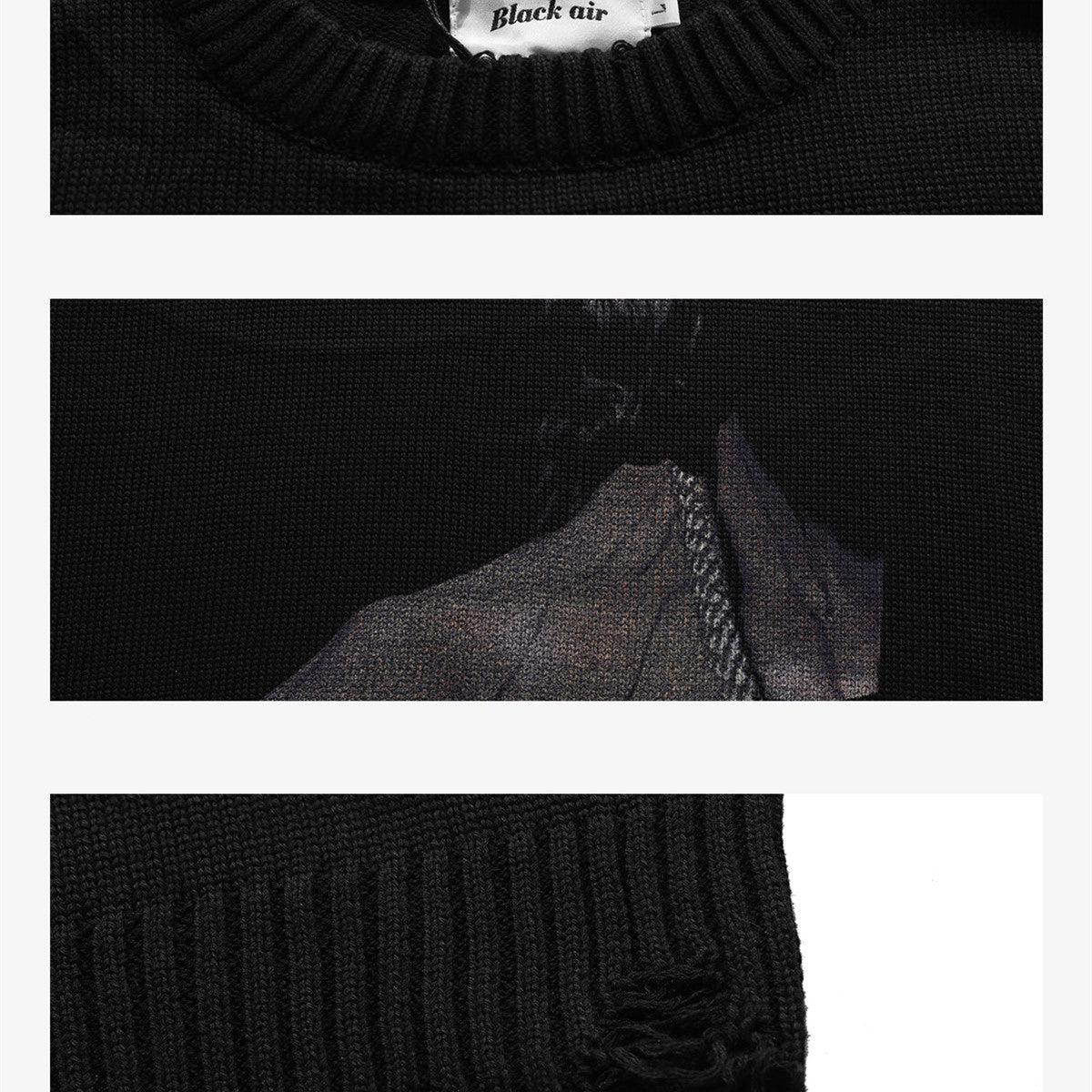 Destroyed And Worn Sweater, Men And Women
